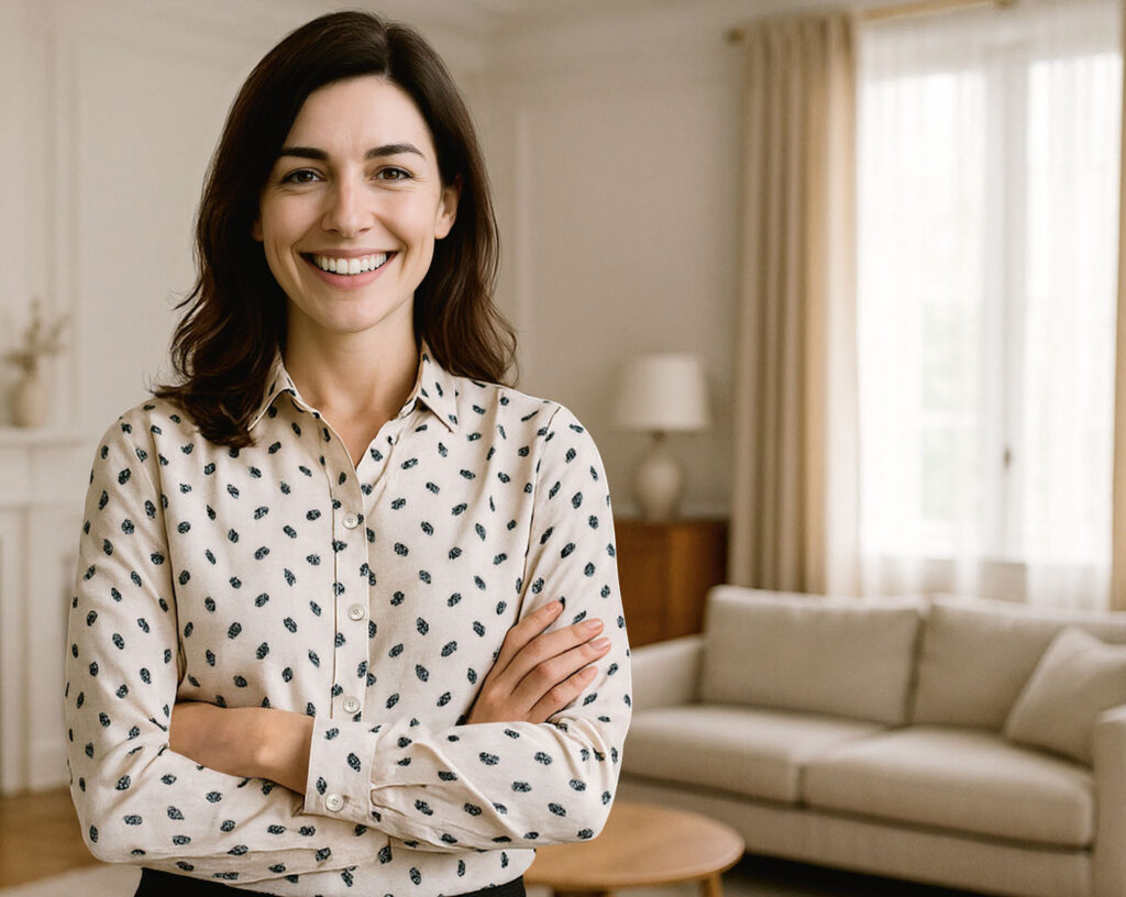 Uśmiechnięta kobieta